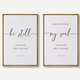Be Still and Know