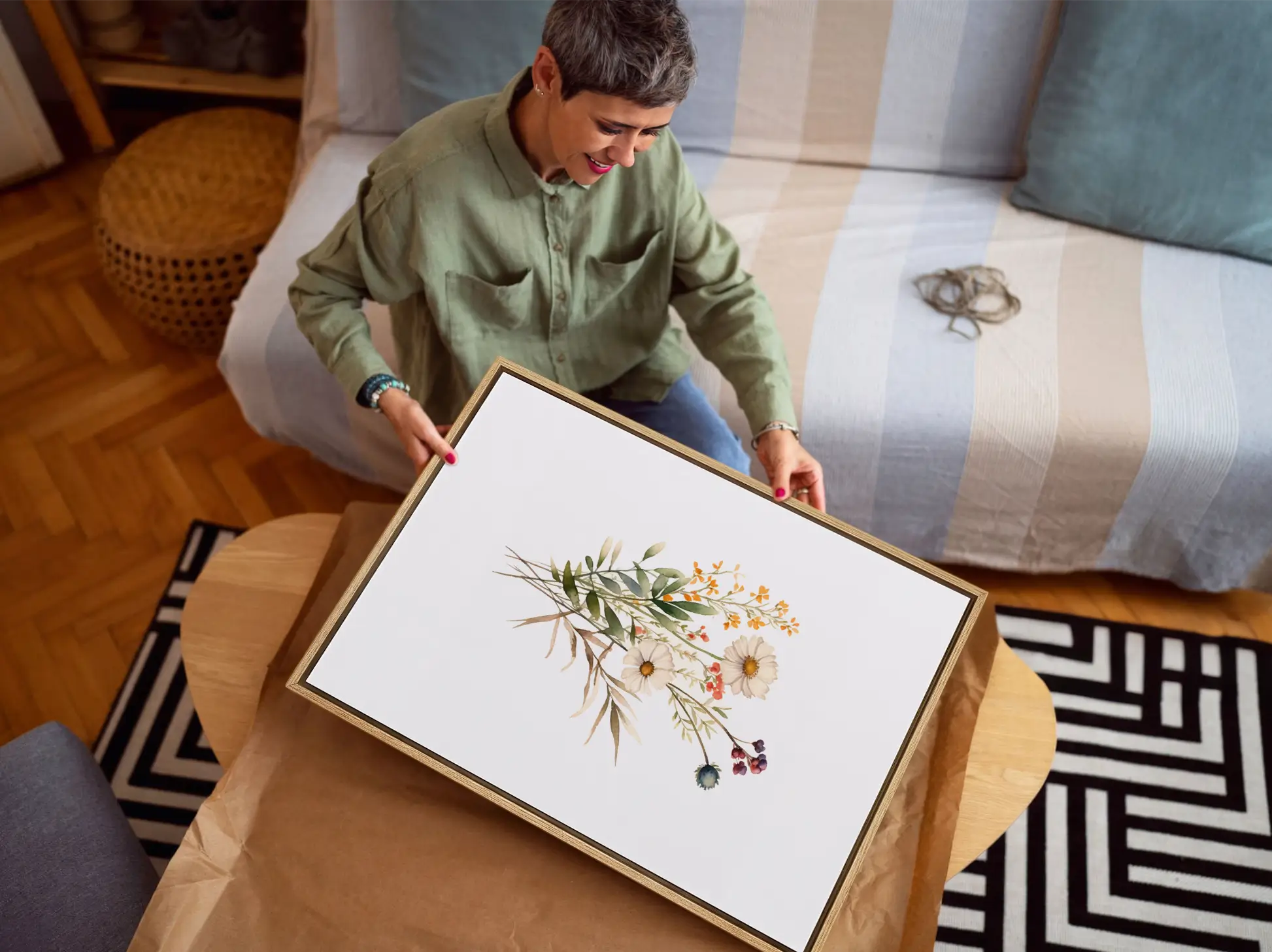 Anchor your thoughts in truth with this inspiring Christian wall art set. This collection of two framed prints features a delicate watercolor floral illustration paired with the powerful, uplifting verse from Philippians 4:8.