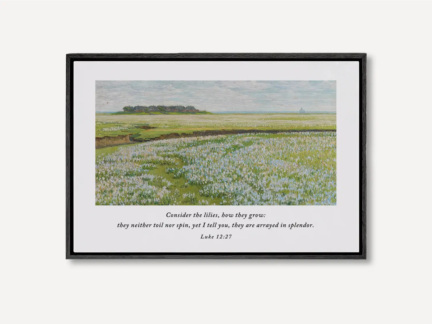 Consider the Lilies – Bible Verse Wall Art from Luke 12:27