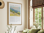 Framed Blessed Assurance hymn canvas displayed in a bright Christian living room