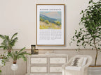 Fill your home with the joyful certainty of salvation with this inspiring Christian canvas wall art. This framed canvas print features the beloved lyrics of "Blessed Assurance," paired with a vibrant, peaceful landscape painting.