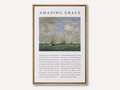 Amazing Grace Christian hymn lyrics canvas wall art