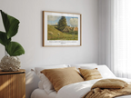Invite the promise of provision and peace into your home with this inspiring Christian wall art. This framed print features a classic pastoral landscape paired with the beloved scripture: "The Lord is my shepherd; I shall not want."