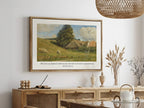 Invite the promise of provision and peace into your home with this inspiring Christian wall art. This framed print features a classic pastoral landscape paired with the beloved scripture: "The Lord is my shepherd; I shall not want."