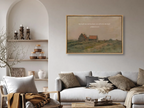 Declare your family's faith with this inspiring Christian wall art. This framed print features a warm, rustic house painting paired with the powerful promise from Joshua 24:15: "But as for me and my house, we will serve the Lord."