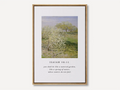 Watered Garden Christian canvas wall art featuring Isaiah 58:11 orchard landscape in a wooden frame
