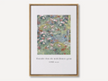Wild flower Christian canvas wall art featuring Luke 12:27 Scripture
