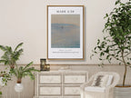Invite the powerful peace of Christ into your home with this inspiring Christian canvas wall art. This framed canvas print features a calming seascape painting paired with the iconic command from Mark 4:39 that brought about a "great calm."