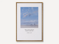 Perfect Peace Christian canvas wall art with John 14:27 scripture and serene sky landscape