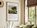 Psalm 1 Bible verse canvas art for study and prayer space