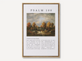 Psalm 100 wall art featuring an autumn landscape and the full scripture A Psalm for Giving Thanks