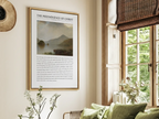 Anchor your home in the sovereignty of Christ with this inspiring Christian canvas wall art. This framed canvas print features a powerful landscape painting paired with the foundational theological truth from Colossians 1 on the preeminence of Jesus.