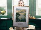 Anchor your life in unfailing trust with this inspiring Christian canvas wall art. This framed canvas print features a beautiful Mediterranean landscape painting paired with the comforting promise from Jeremiah 17:7-8 about being like a tree planted by water.