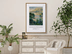 Anchor your life in unfailing trust with this inspiring Christian canvas wall art. This framed canvas print features a beautiful Mediterranean landscape painting paired with the comforting promise from Jeremiah 17:7-8 about being like a tree planted by water.