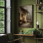 Holy Family nativity Christian canvas art with Mary Joseph and baby Jesus