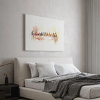 Contemporary Christian canvas wall art with abstract figures