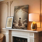 Prayer in Gethsemane Christian canvas art showing Jesus praying