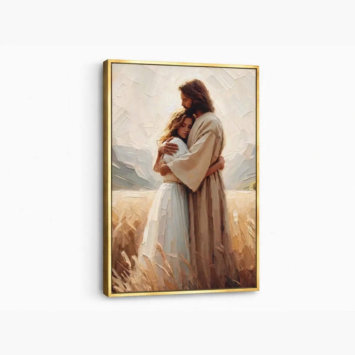 The healing embrace of Jesus Christian canvas art