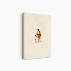 Walking with Jesus Christian canvas art showing Jesus holding a child’s hand